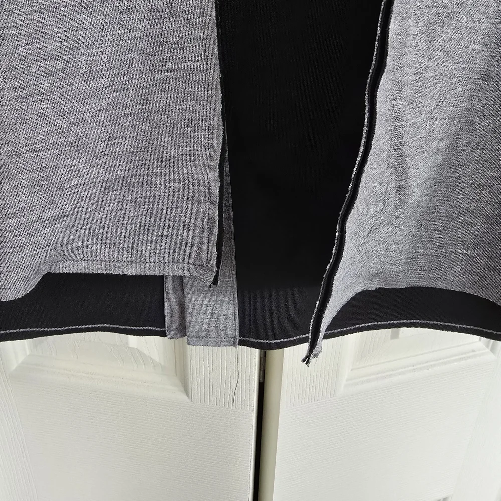 TOPSHOP Gray Sleeveless Open Front Vest with Pockets - Picture 7 of 8